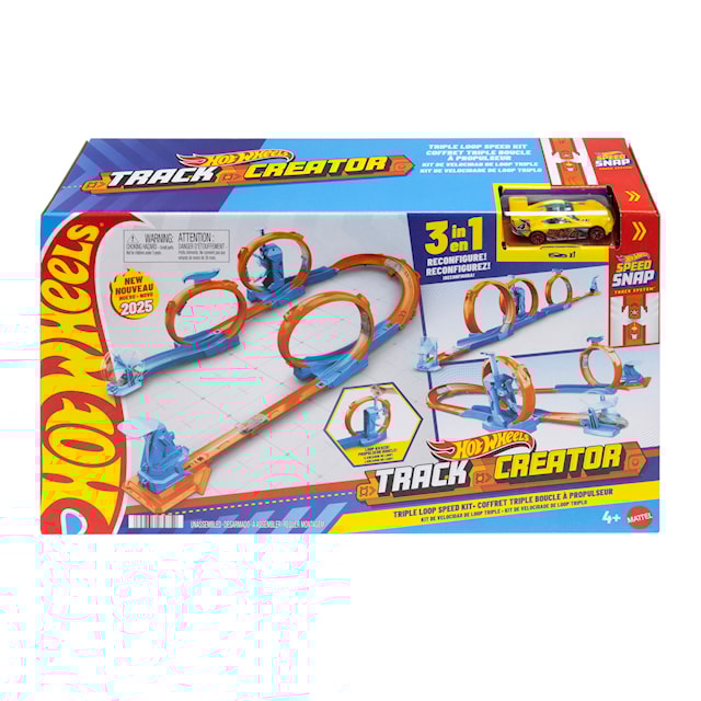 Produktbild 1 för Hot Wheels Track Creator Triple Loop Frenzy