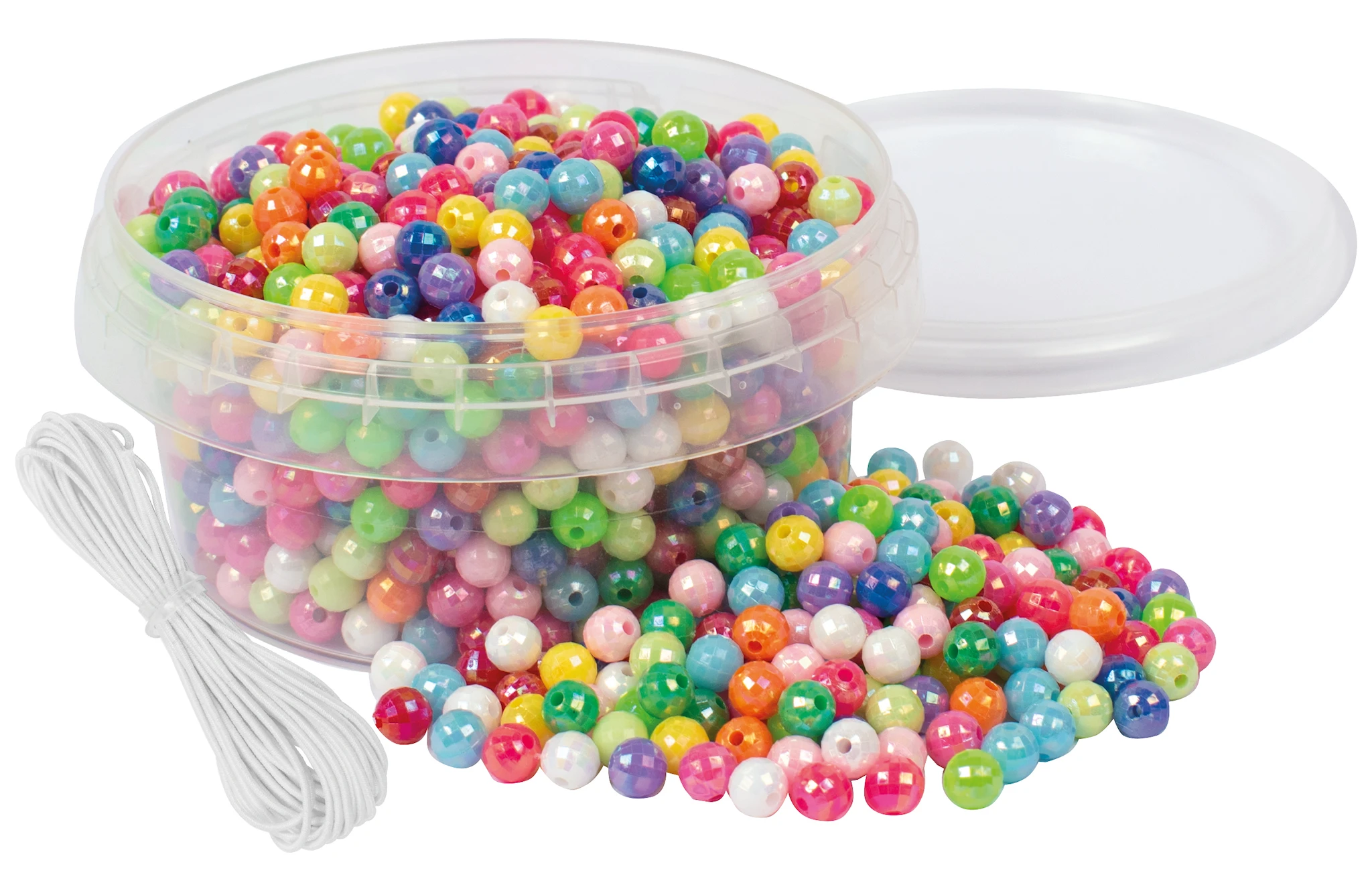 Produktbild för Pärlor I Burk, Kristaller Ø 6 mm, 700 st Playbox