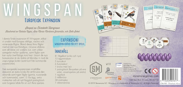 Tuotekuva 3 - Wingspan European Expansion (SE)