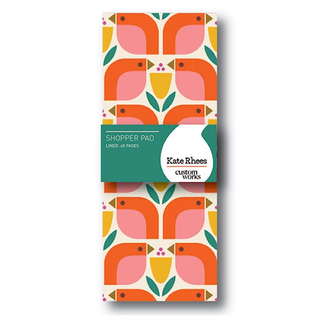 Magnetisk kjøleskapsblokk Fugler & Tulipaner KATE RHEES