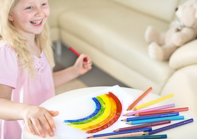 Produktbild 3 för Färgpenna Grip Jumbo 12 färger Faber-Castell