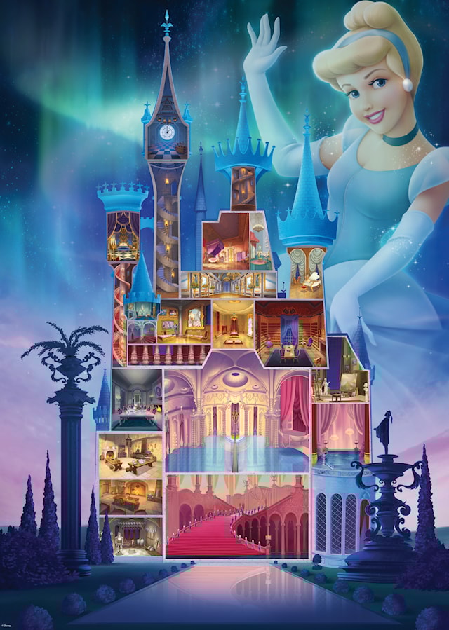 Produktbilde 2 for Disney slott Askepott 1000 Puslespill brikker, Ravensburger