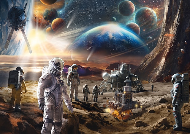 Produktbilde 2 for Puslespill The final frontier Space exploration 1000 brikker, Schmidt