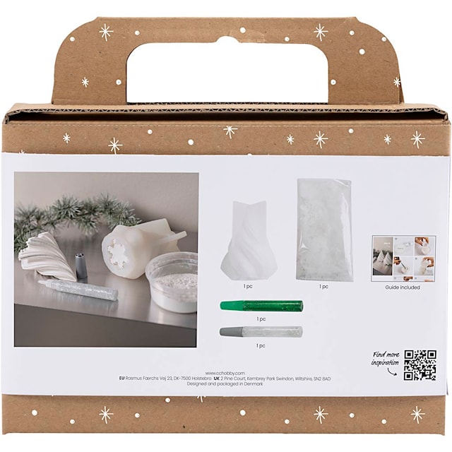 Produktbild 2 för DIY Kit Gjut Julgranar med glitter Creativ Company