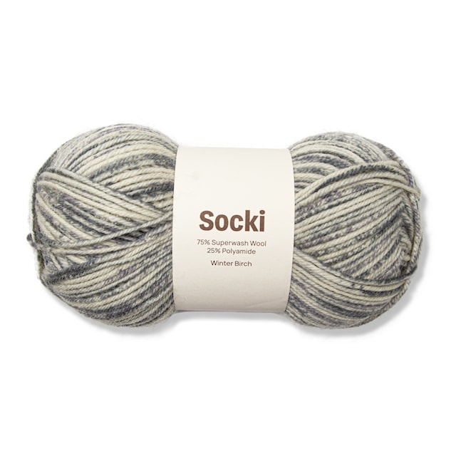 Produktbilde 1 for Socki Garn Ullmix 100 g Winter Birch B141 Adlibris