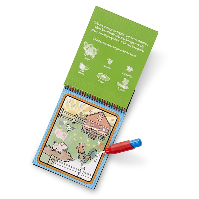 Produktbild 3 för Magisk vattenmålning Bondgård Water Wow! Melissa & Doug