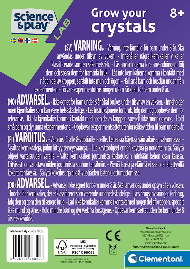 Produktbilde 4 for Mini Krystaller Eksperimentsett Clementoni