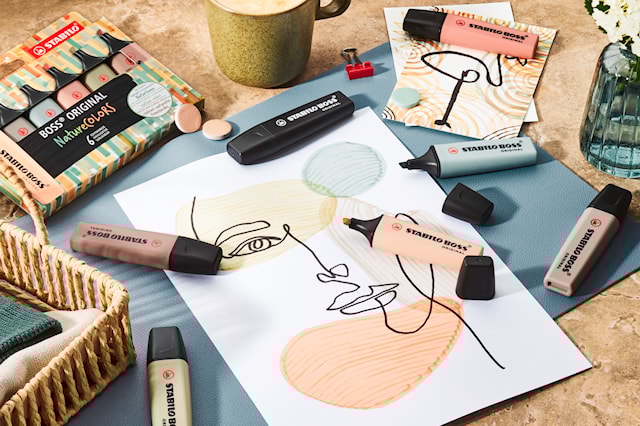 Produktbild 2 för Överstrykningspenna Nature 4-Pack STABILO BOSS