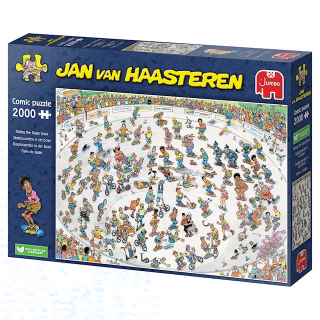 Produktbilde 4 for Jan Van Haasteren Riding The Skate Bowl Puslespill 2000 brikker, Jumbo