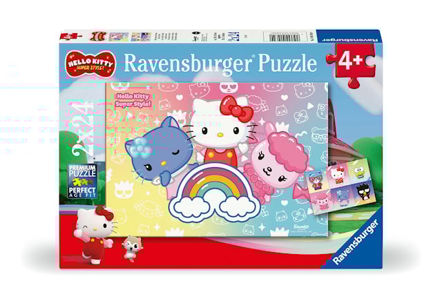 Produktbild 1 för Pussel Hello Kitty Super Style 2x24 bitar, Ravensburger