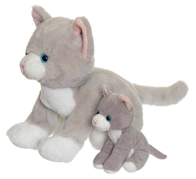 Produktbild 3 för Katten Tuva Med Unge Teddykompaniet