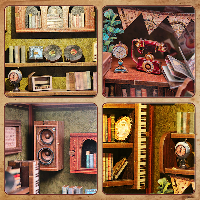 Produktbild 6 för Book Nook: Memories Music Bookshop, CuteBee