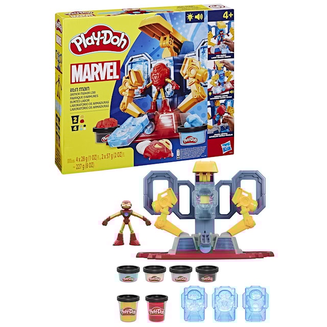 Produktbild 3 för Play-Doh Marvel Iron Man Armor Maker Lab Playset
