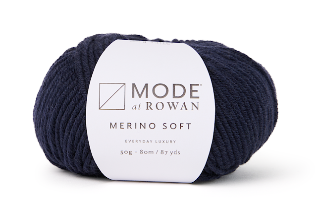 Merino Soft 100% merinovilla 50gr Denim 016 Mode at Rowan