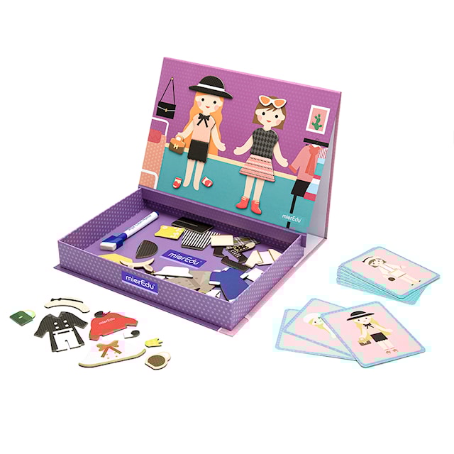 Produktbilde 2 for Magnetpyssel Klippdockor Bokssett mierEdu