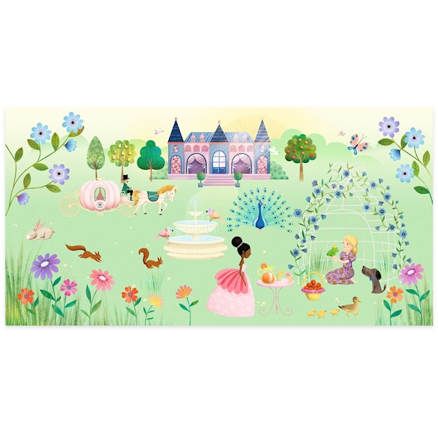 Produktbild 4 för Klistermärken 50-pack Livet i Slottet 2 Bakgrundsark Djeco