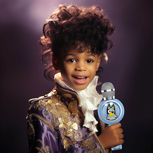 Tuotekuva 4 - Bluey Karaoke Mic PopSing With LED