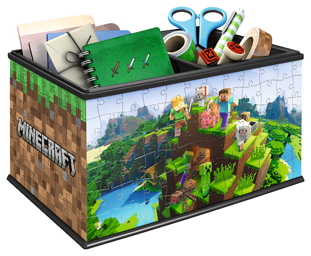 Produktbilde 2 for Minecraft skattekiste 3D Puslespill 108 brikker