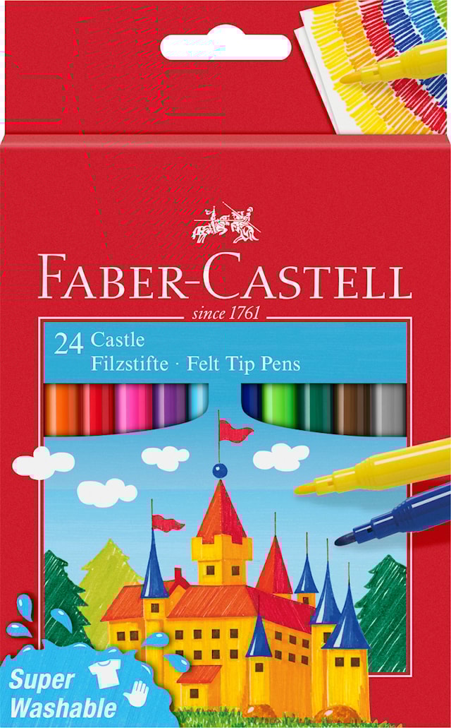 Fibertusjer Barn 24 pakning Faber-Castell