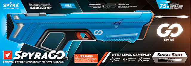 Produktbild 4 för SpyraGo Vattenpistol Blå Spyra