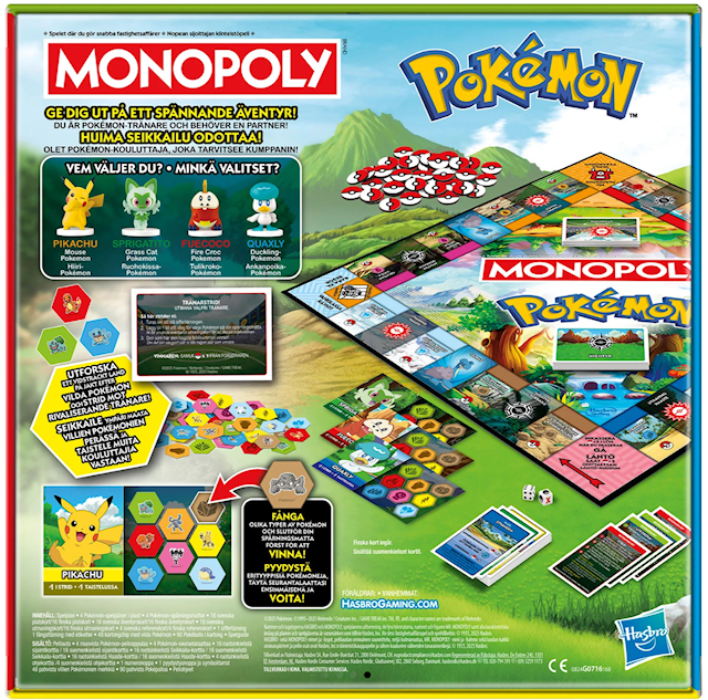 Produktbild 3 för Monopoly Pokémon (SE/FI)