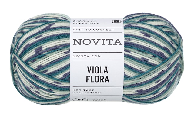 Produktbilde 1 for Viola Flora Garn Ullmiks 100g Vannlilje 711 Novita