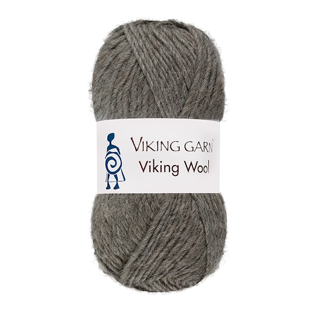 Viking Wool Garn 50 g Grå 515 Viking Garn