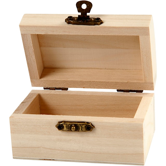 Produktbilde 2 for Skattekiste/smykkeskrin, D: 4,9 cm, L: 9 cm, B: 5,2 cm, 10 stk./ 1 pk.