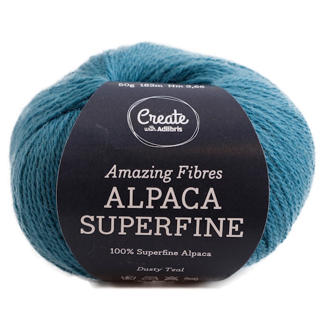 Alpaca Superfine 50 g Dusty Teal A214 Adlibris