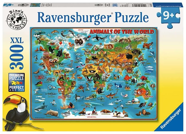 Produktbilde 1 for World of Animals, Puslespill, 300 brikker, Ravensburger