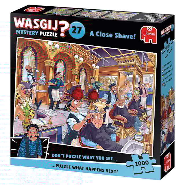 Tuotekuva 3 - Wasgij Mystery 43 A Close Shave palapeli 1000 palaa