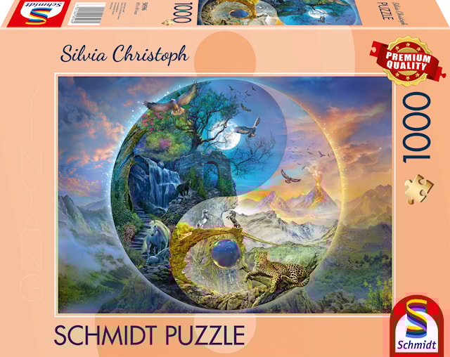 Produktbilde 1 for Yin & Yang Mountain World  Puslespill 1000 Brikker Schmidt