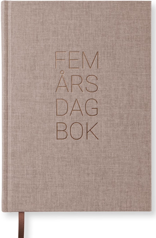 Produktbild 1 för 5-Års Dagbok A5 Brown Oak Paperstyle