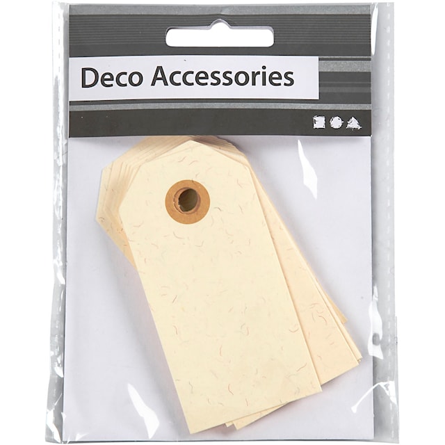 Produktbild 2 för Etiketter Manilla 4x8 cm Natur 20 st