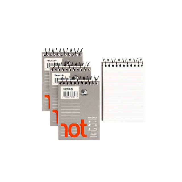 Produktbilde 2 for Notathefte A7 linjert Bantex