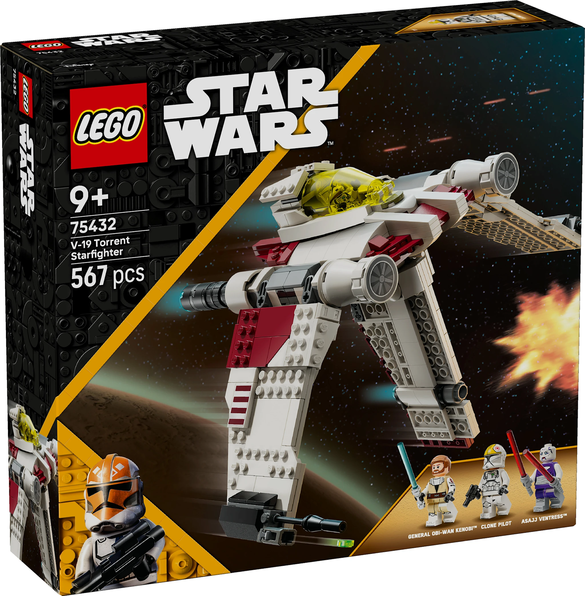 Tuotekuva ille V-19 Torrent ‑tähtihävittäjä LEGO® Star Wars™ (75432)
