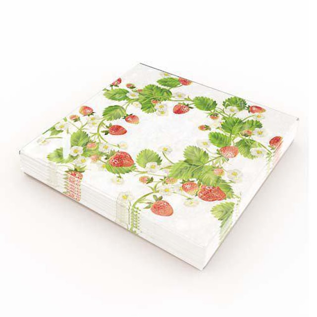 Produktbild 2 för Servetter Jordgubbar 20-pack Gullers