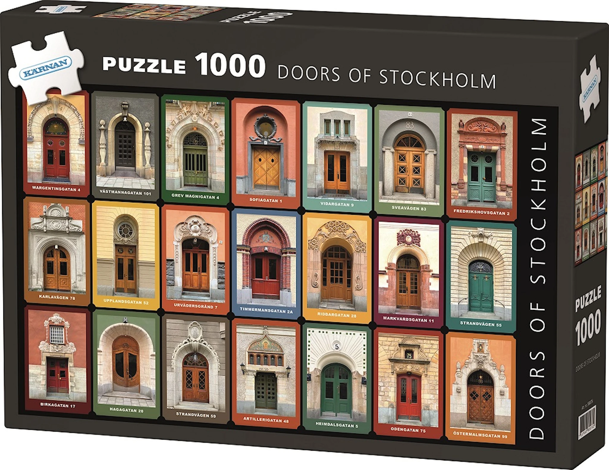 Tuotekuva ille Doors Of Stockholm Palapeli 1000 palaa Kärnan