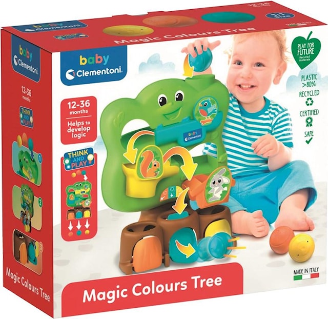 Tuotekuva 3 - Värikäs toimintapuu kierrätetystä muovista, Baby Clementoni