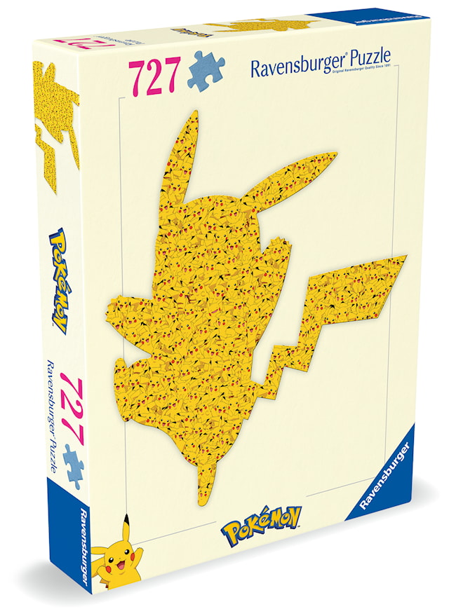 Produktbilde 4 for Pokémon Shaped Pikachu Puslespill 727 brikker, Ravensburger