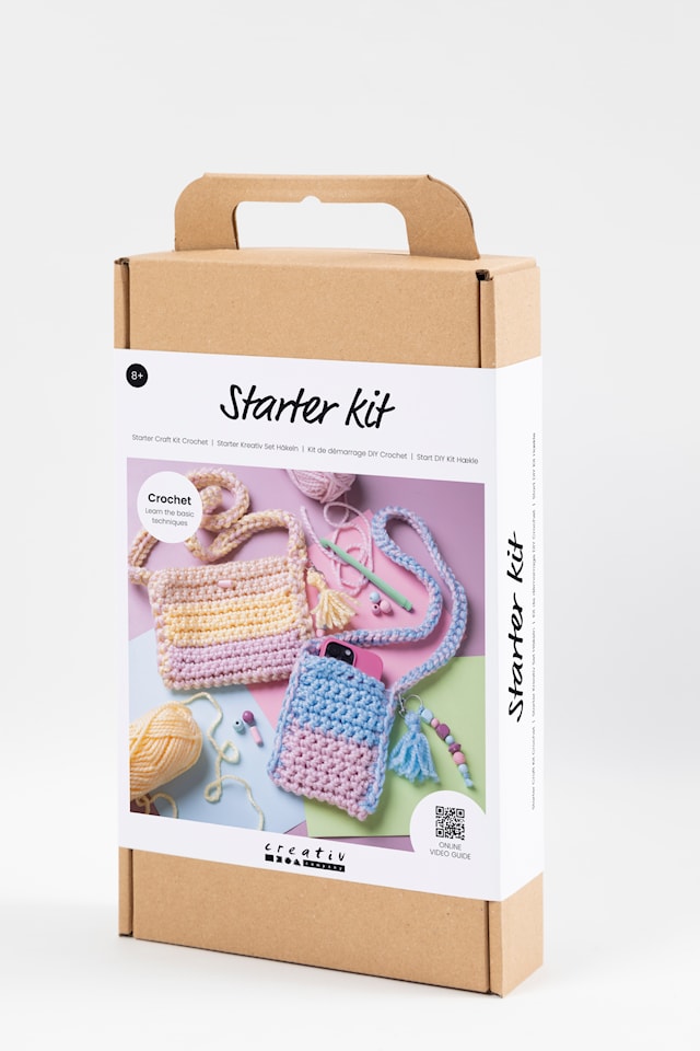 Produktbilde 5 for Start DIY Kit Hekling, Vesker, ass. farger, 1 pk.