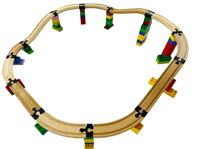Produktbild 4 för Track Connector Kopplingar Byggmästare Set Liten Toy2