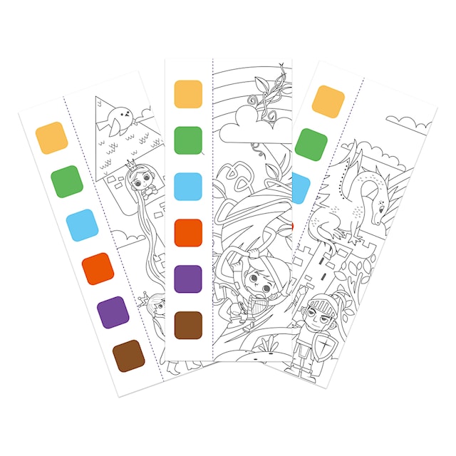 Produktbild 2 för Målarhäfte Saga Med Färger & Pensel mierEdu