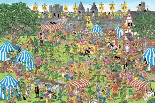 Produktbild 2 för Jan Van Haasteren Robin Hood Festival Pussel 1500 bitar