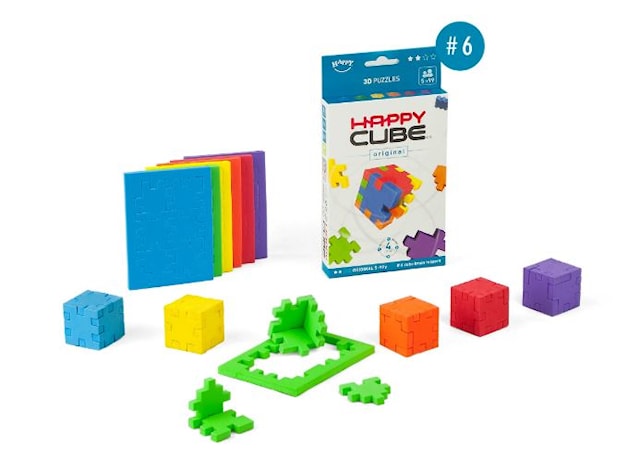 Produktbilde 1 for Hjernetrim Brain Puzzle Happy Cube Original 6-pack