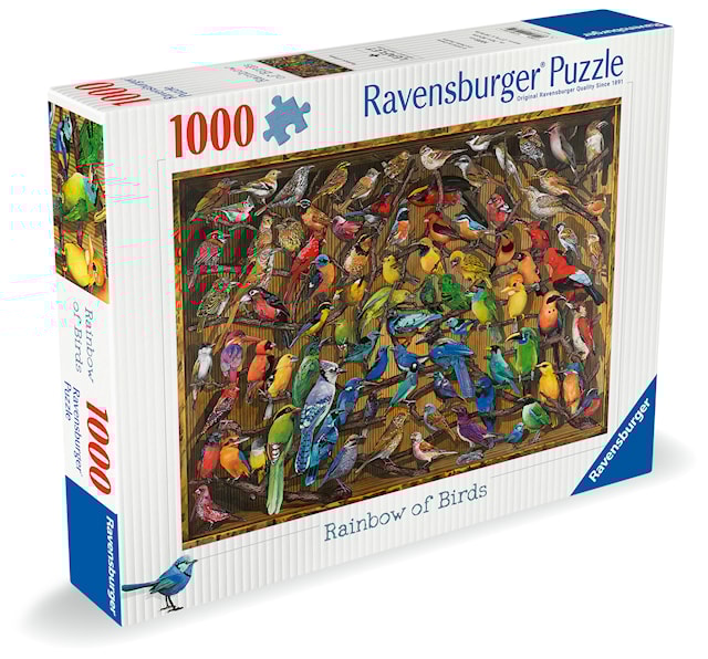 Tuotekuva 2 - Rainbow of Birds Palapelit 1000 palaa, Ravensburger