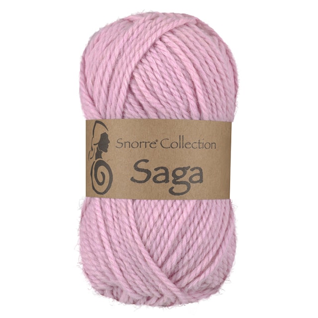 Saga Ull, Alpacka mix 50 gr Rosa 461 Viking Snorre
