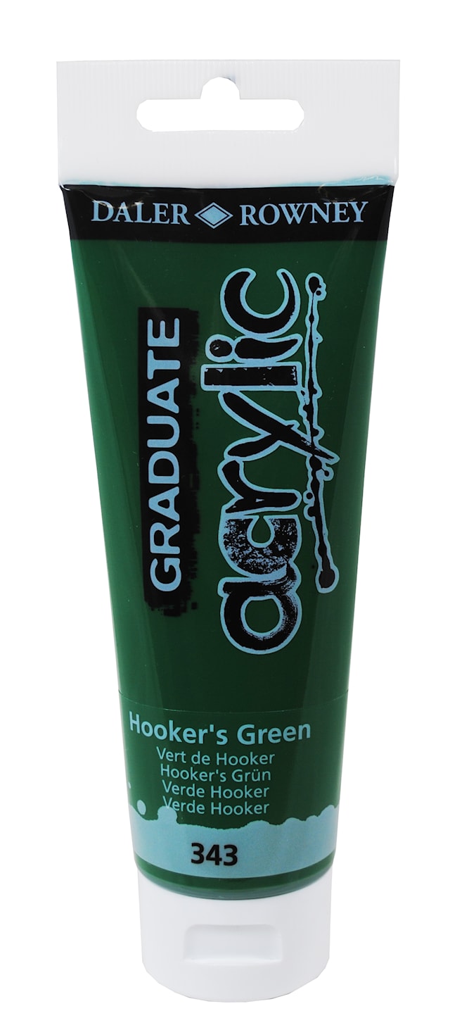 Acrylic 120 ml Hooker´s Green Graduate Daler-Rowney