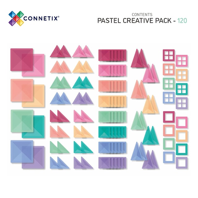 Tuotekuva 2 - Connetix Pastel Creative 120 Osaa