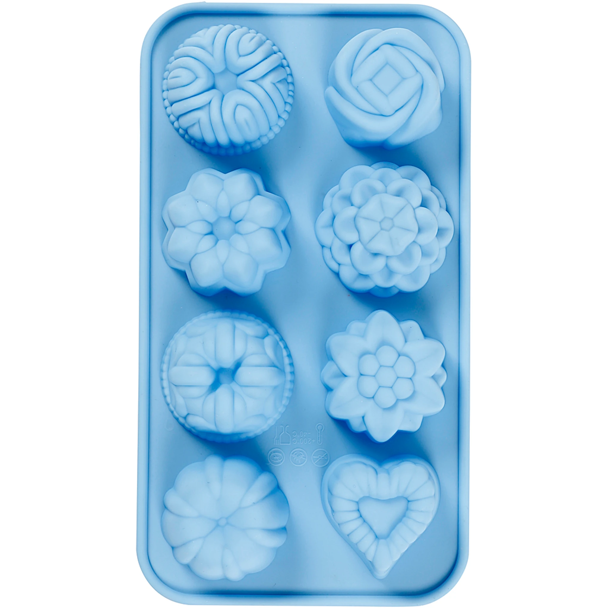 Produktbild för Silikonform Kakor för betong, gips, tvål 40x45 mm 25 ml 1-pack